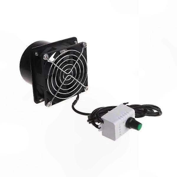 USB-drevet ventilator med justerbar hastighed til udsugning af røg og damp med kanalforbindelse Black