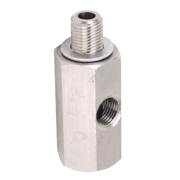 M10x1.0 Oljetrykksensor T-stykke M10 Adapter Turbo Tilførselsledning Måler Rustfritt Stål