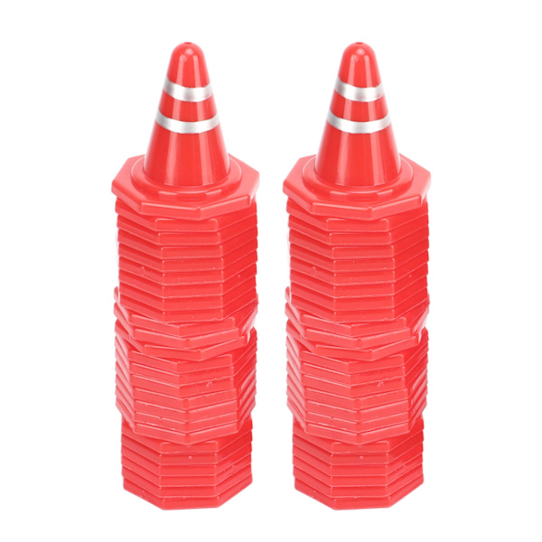 50 kpl Mini Liikennekartio Leikkikalut Lapsille - Miniatyyri Liikennekartiot Lasten RC Kauko-ohjattaville Autoille ja Jalkapalloharjoitukseen