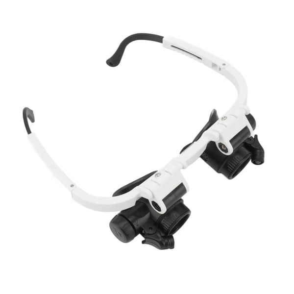 Forstørrelsesglas Hovedmontering 8X 15X 23X Håndfri med 2 LED-lys til reparation af ure