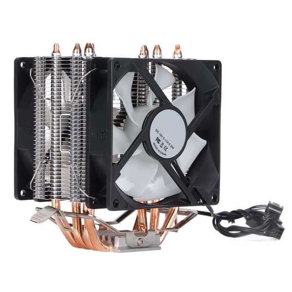 4 Rør 90mm 3pin RGB CPU Køleventilator til Intel LGA775 1155 1156 AMD AM2 AM3 Dobbelt Ventilator