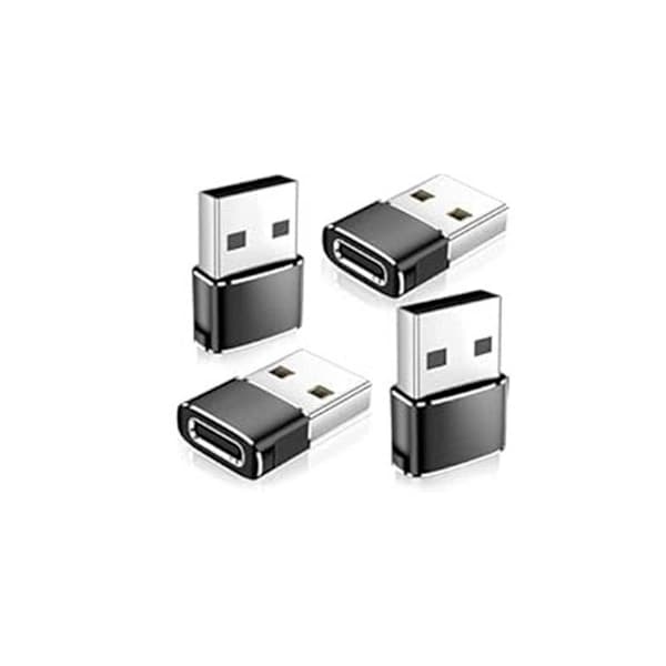 [DT]USB-C hun til USB-A han adapter (4-pak) - Understøtter PD hurtigopladning, hurtig og effektiv forbindelse.