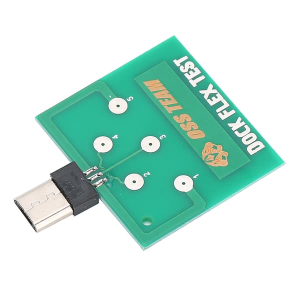 2 stk. Micro USB Testkort Ladedokk Tester for Android Telefon Demontering Fri Deteksjon Haleplugg Batteri