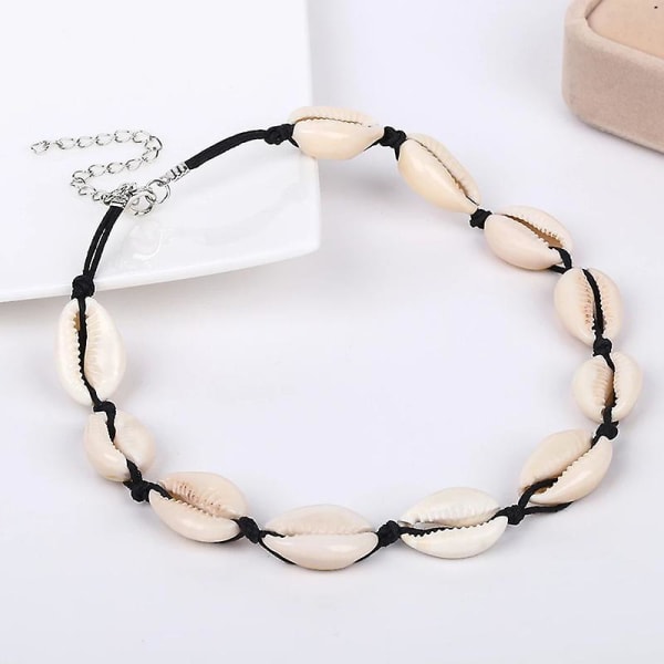 Kvinnor Bohemian Shell Choker Chain Halsband Snygga smycken presenter