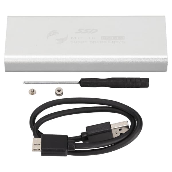MSATA - USB 3.0 SSD -koteloadapteri, 6 Gbps:n siirtonopeus, lämmönpoisto, PC-kotelo