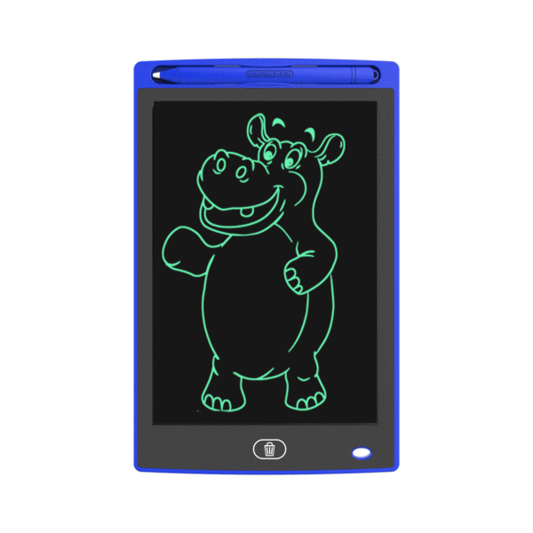 Digitalt tegnebrett for barn - Praktisk LCD, 8,5" nettbrett + penn Blå håndskrift Blue+monochrome 8.5 inches