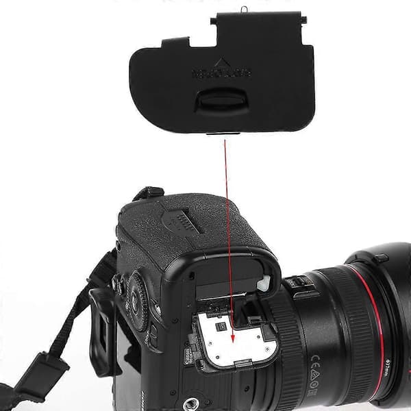 Batteridørkammerdeksel Lokk Snap-on-hette for 5d3 5d Mark III Delenhet[dt]