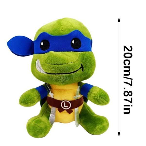 20cm Plysjdukke av Lilla Mutant Ninja Turtle