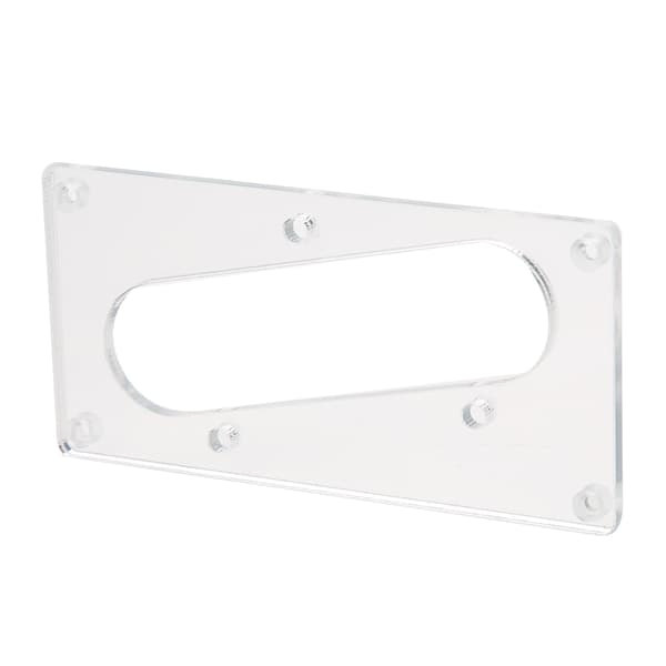 Akryl Single Coil Humbucker Pickup Ramme til Guitar Bas Sølv