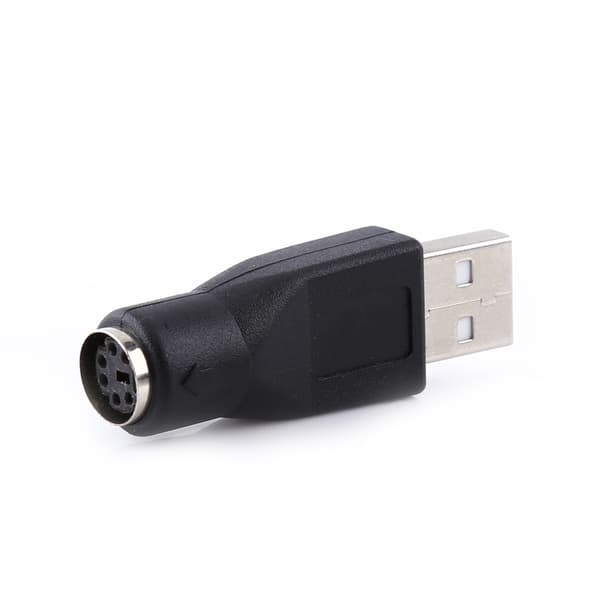 USB 2.0 til PS/2 Adapter til PC Tastatur Mus 2 Pak