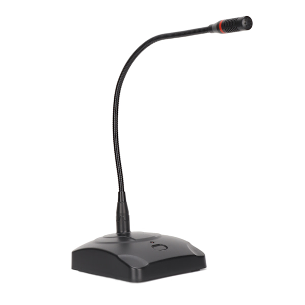 Desktop Svanehals Mikrofon 6,35 mm Kabel med Lys til Konferenceudsendelse og Optagelse