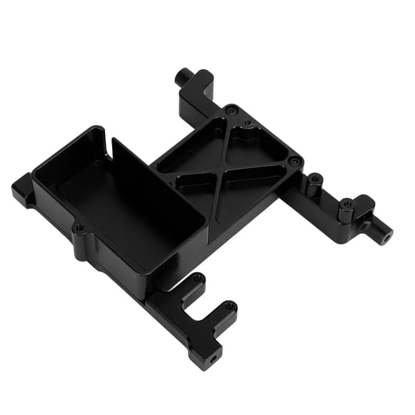 RC Fast Servo Mount Bracket Erstatning for SCX6 1/6 Aluminium Legering Servo Fast Bracket Sort