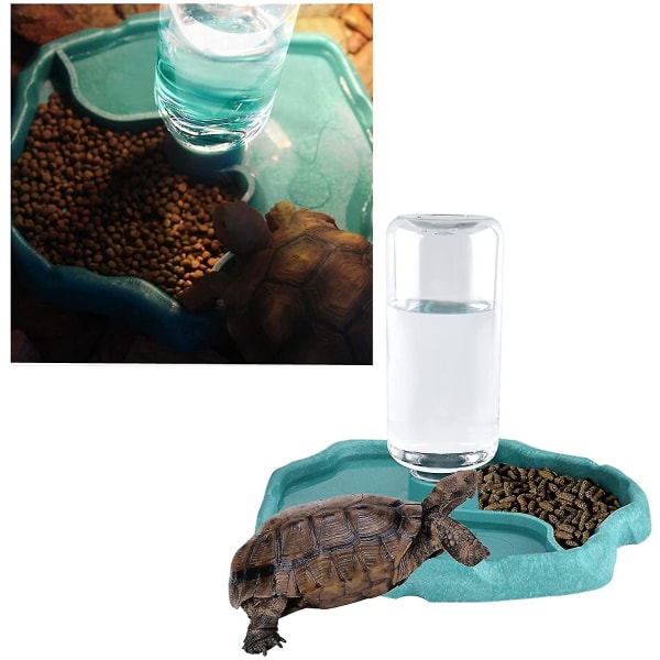 Reptilvattendispenser 2 i 1 översvämningsförebyggande skål