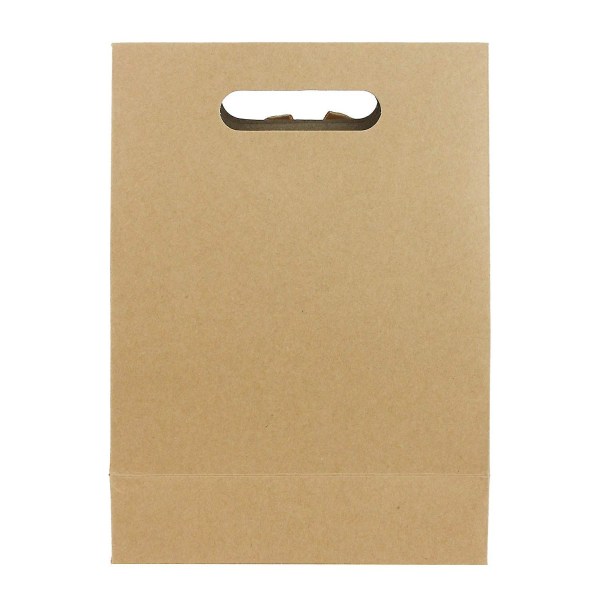 Kraftig papperspåse för stående present, 26 cm X 19 cm X 9 cm förpackning med 12
