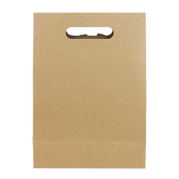 Stærk papirstand-up gavepose, 26 cm x 19 cm x 9 cm pakke med 12