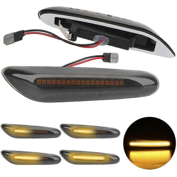 Led Frontskjerm Sidemarkeringslys Blinklys For - 1 3 5-serie E90 E91 E60 E61 E82 E83 Dyna[dt]