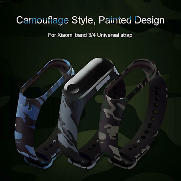 For Xiaomi Mi Band 3\u00264 Sport Bytt ut silikonarmbåndsurrem