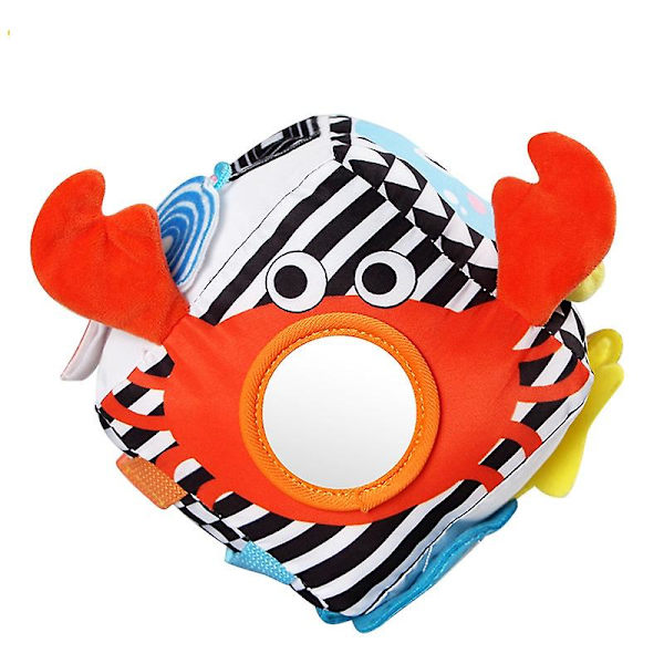 Montessori Baby Toy Owl Busy Toy, 6 i 1 kub baby tygleksaker C