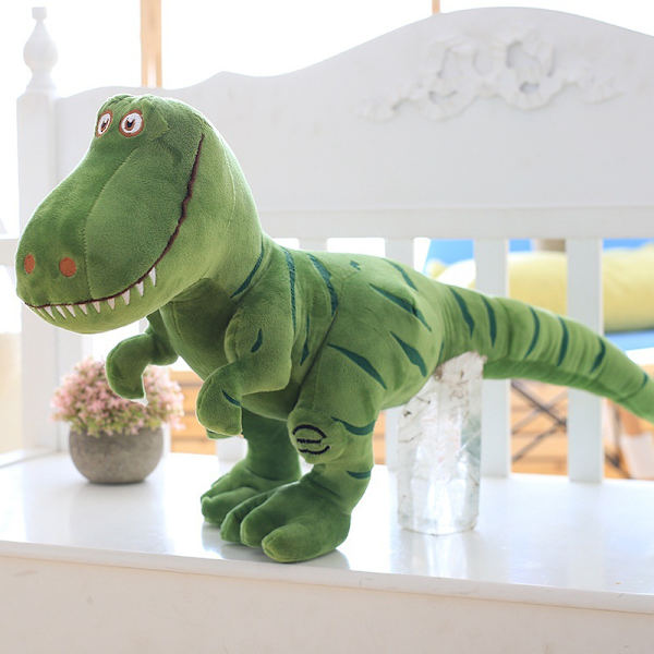 Simulering Dinosaur Tyrannosaurus Rex Plyschleksaksdocka green tyrannosaur 40cm