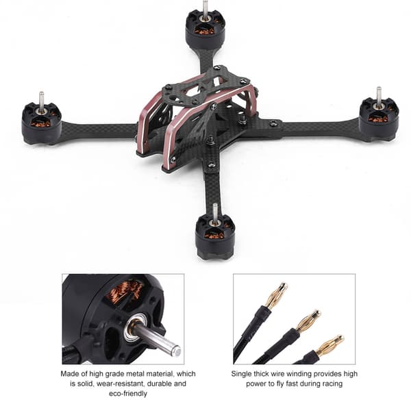 3510 890KV CNC Aluminium Legering Motor Tilbehør til RC Fastvingede Fly
