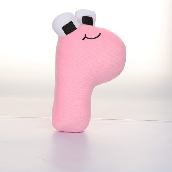 20 cm Alphabet Lore plysch kudde docka LetterP