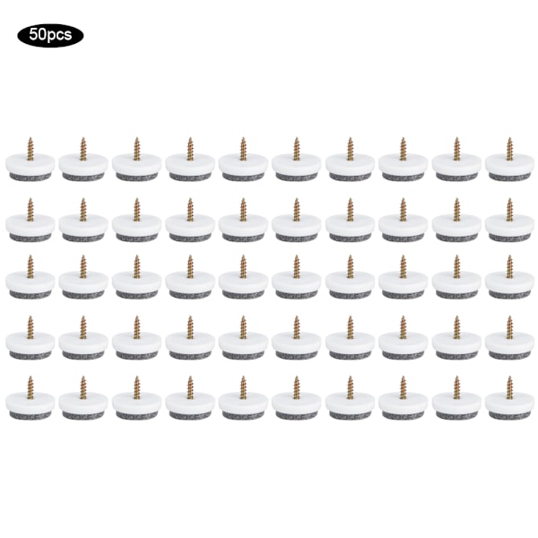 50-pack Halkfria Filtkuddar för Bords-, Soffa- och Stolsben (22mm) - Golvskydd