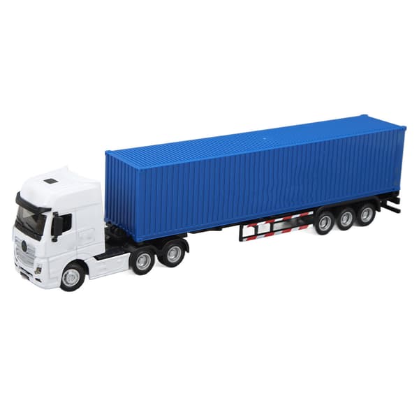 Skala 1:50 Containerbil Simulering Avtakbar Langtransport Traktor Tilhenger Innendørs Blå