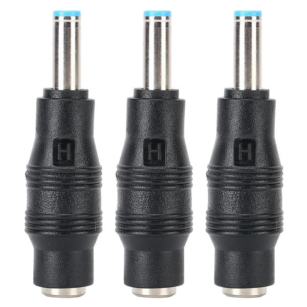 3 stk. 5,5x2,1 mm hun til 4,5x3,0 mm han strømadapter stik oplader til HP bærbar computer