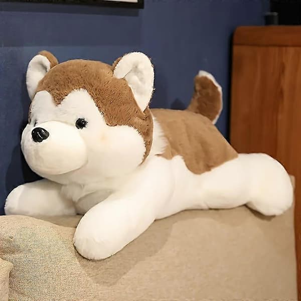 Plyschleksak Husky docka tygdocka sängdjursdocka kudde flicka sovande docka[dt] grey