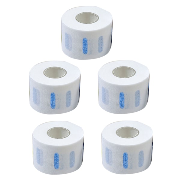 Professionella stretchiga vita nackremsor - 5 rullar, frisör nackremsor papper frisörverktyg för hårklippning