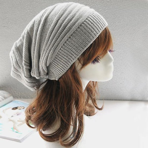 Unisex Woolly Winter Baggy Oversized Slouch Beanie Hats Kepsar