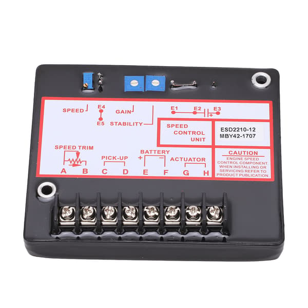 ESD2210 12 Generator Motor Regulator Kontrollpanel Elektronisk Generator Hastighetsregulator DC 12V 24V