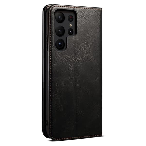 Til Samsung Galaxy S25 Ultra Pungcover - Sort Svart black