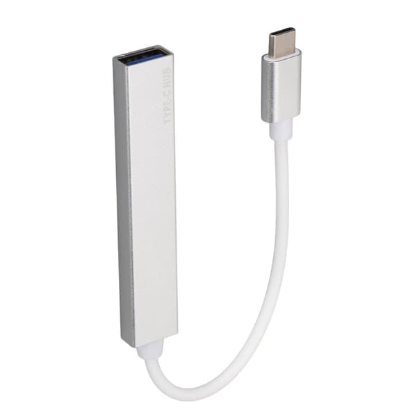USB C Hub 4 i 1 Typ C till USB 2.0 3.0 Mini Portabel Silver Dockningsstation Skrivbordsdator Laptop