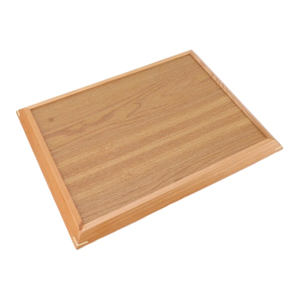 Multifunktionell Rektangulär Träserveringsbricka för Frukt, Mat, Pizza - Perfekt för Sammankomster & Utomhusbruk (36,5 x 27 cm)