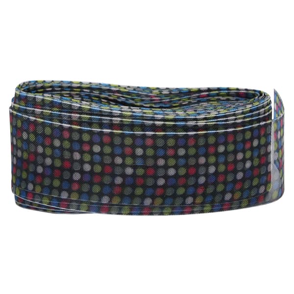 Silkebånd med trykte prikker 25mm 10 Yards DIY Hårsløyfe Tilbehør Type 2