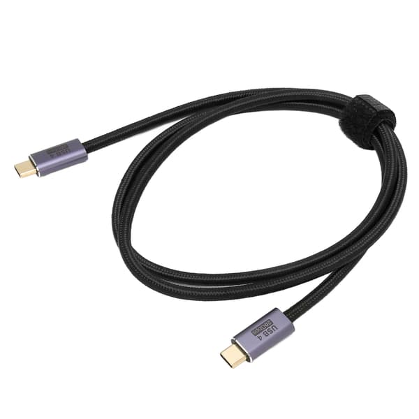 USB 4.0 -kaapeli 20 Gbps suuri nopeus 8K 60 Hz PD100W Type C - Type C 39,4 tuumaa