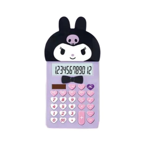 Kompakt Sanrio Lommeregner 12-cifret LCD-display