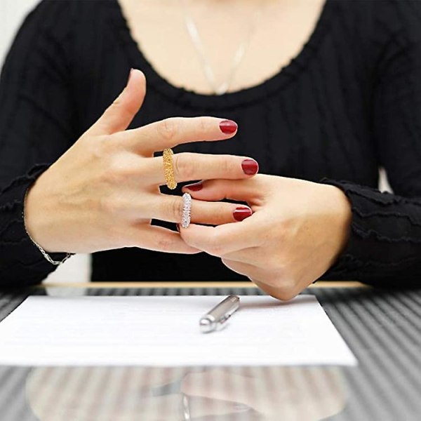 12st Fingerringar Spiky Finger Ring Tyst Stressreducerare Och Massageapparat Slumpmässig färg