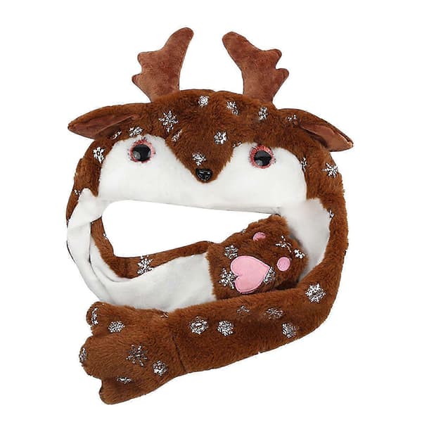 Julklappar Tomte som nyper rörliga öron Hatt Älg Huvudbonad Dekorationer B