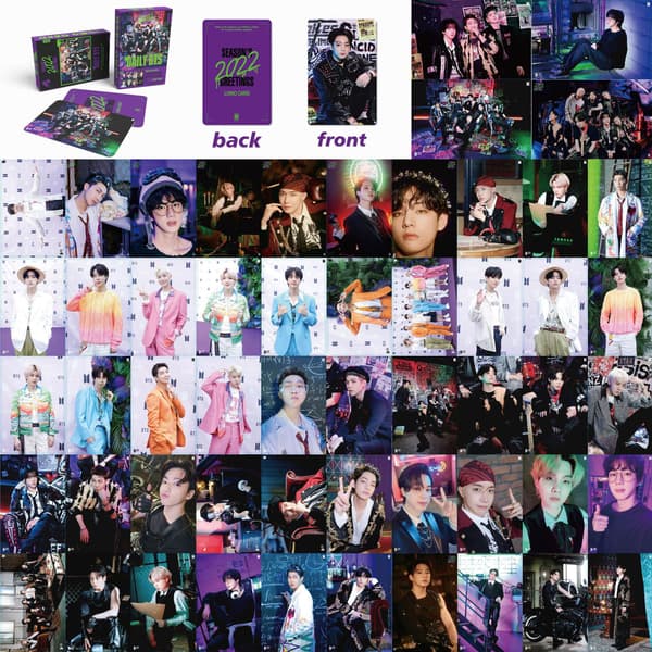 BTS lomo-kort 2022 SEASON'S GREETINGS samlekort 55 stk