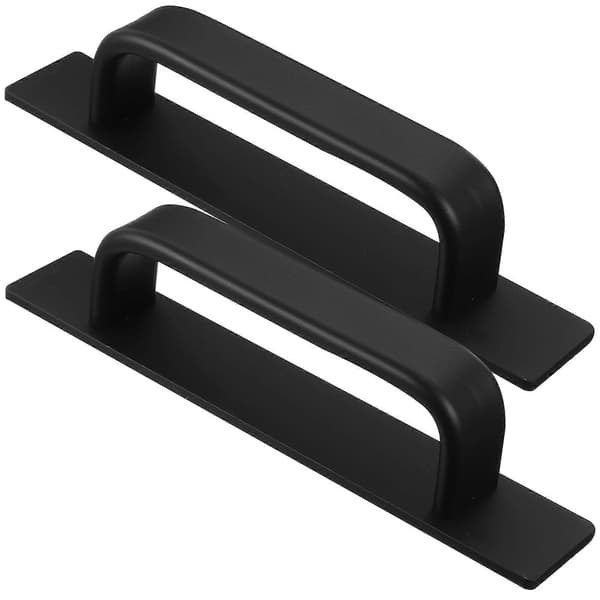 [DT]stk. selvklæbende greb 180 mm skabslågehåndtag og skabsgreb Sort Black 18X3.3CM