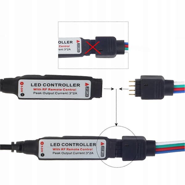 LED-list med fjärrkontroll, batteridriven