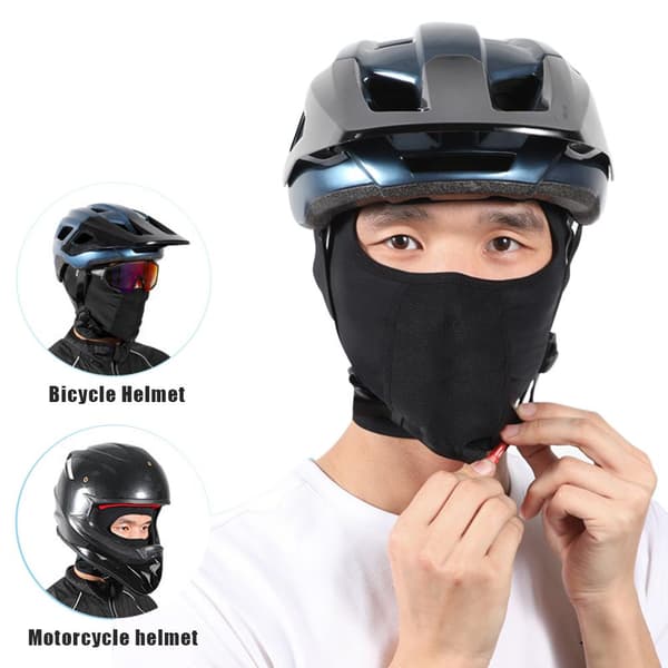 Balaclava Hodeplagg Is Silke Kjølende Heldekkende Ansiktsmaske Ridehodeplagg for Menn Kvinner Sykling