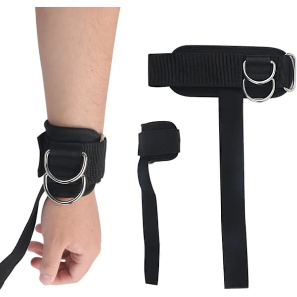 【DENGTU】2 stk håndleddsstropper for vektløfting Vektløftingsstropper med D-ring Vektløftingsstropper Markløftstropper for kabelmaskintrening Gymstropper