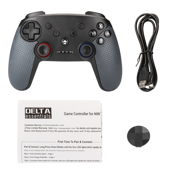 Trådlös handkontroll till Nintendo Switch Svart