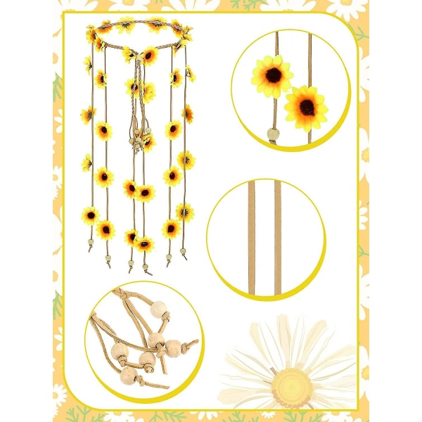 4-delad Hippie Kläder Tillbehör Set