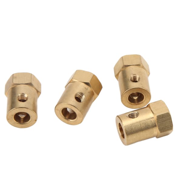 4 stk RC Messingkobling Forlengelse Hjulnav Combo Kit for WPL RC Bil Dekkreparasjon