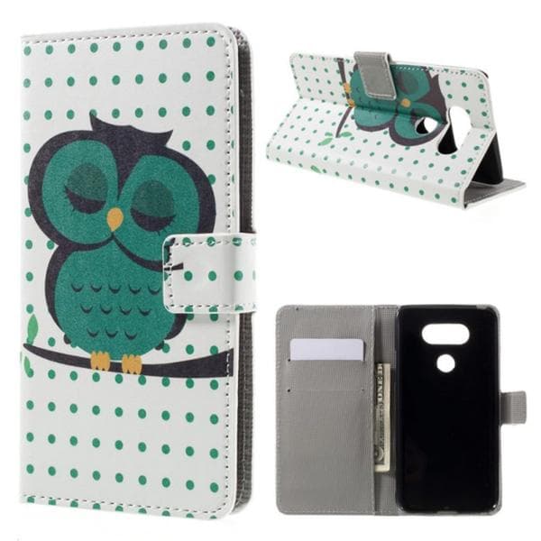 Plånboksfodral LG G5 – Prickigt med Uggla—dt animals and animal patterns