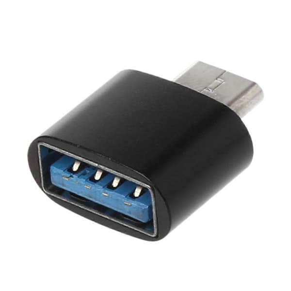 USB C - USB 2.0 -sovitin USB-C (uros) - USB 2.0 (naaras) -liitinlaite Black
